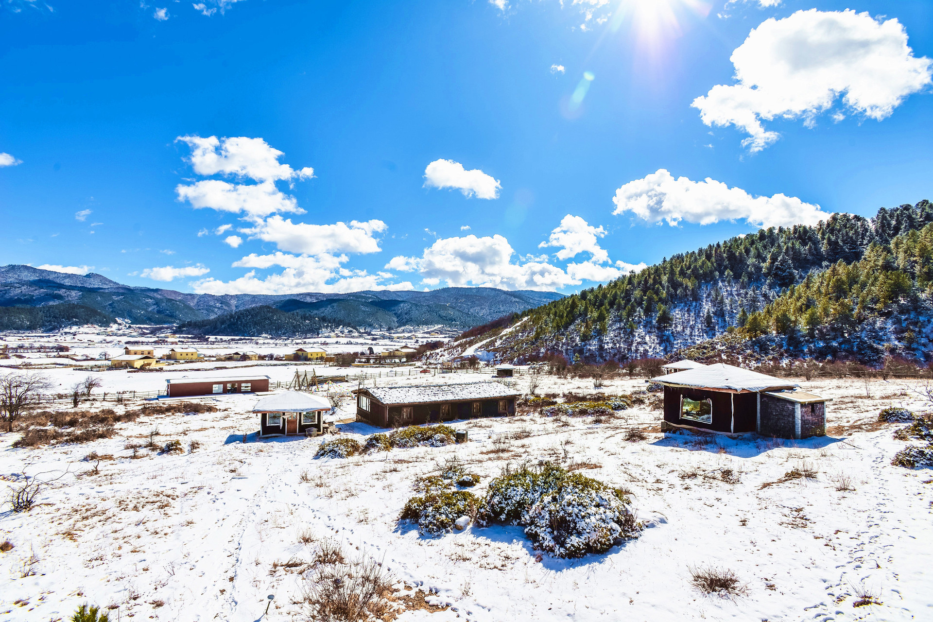 雪后的山谷